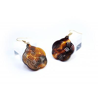 ふるさと納税 長崎市 《Mizuhiki シリーズ》Plum Knot ピアス