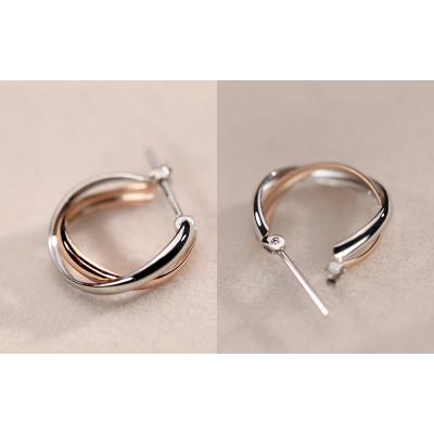 ふるさと納税 昭和町 PT900/K18PG　バイカラーピアス　130440 |  | 01