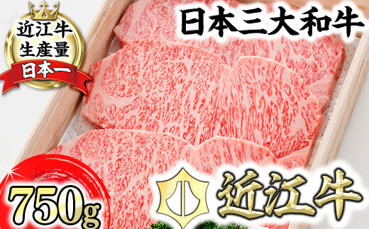 
            【PRキャンペーン対象】【森村商会】 特選 近江牛 ロース ステーキ 750g (約250g×3枚) 【L004W】 ステーキ すてーき 黒毛和牛 和牛 ブランド牛 ギフト 国産 近江牛 牛肉
          