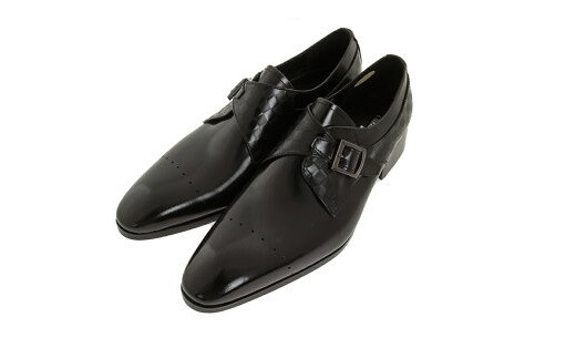 【浅草の靴】クリスチャンカラノ 本革ビジネスシューズ[FH-02] (サイズ：25.5cm　カラー：ブラック)