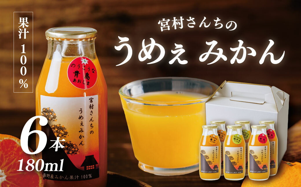 【ふるさと納税】秦野産みかんストレートジュース(6本) | おまかせ 農家 セット みかん 果汁100％ 搾りたて 新鮮 美味 おいしい オレンジジュース フレッシュ 柑橘 旬 ストレート 濃厚 飲みきり サイズ 飲みやすい お子様 健康 ビタミン 神奈川 秦野