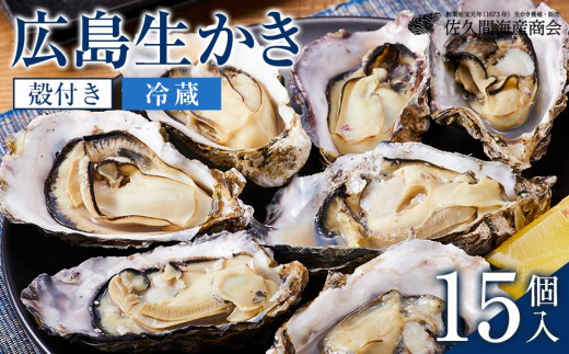【加熱用】宮島が育んだ生かき（殻付き）15個【冷蔵】【牡蠣 生牡蠣 広島かき 広島牡蠣 新鮮 旬 広島県 宮島 廿日市市】