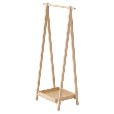 ふるさと納税 旭川市 旭川家具　cosine　ドレスラックとトレーのセット　メープル【複数個口で配送】_04446