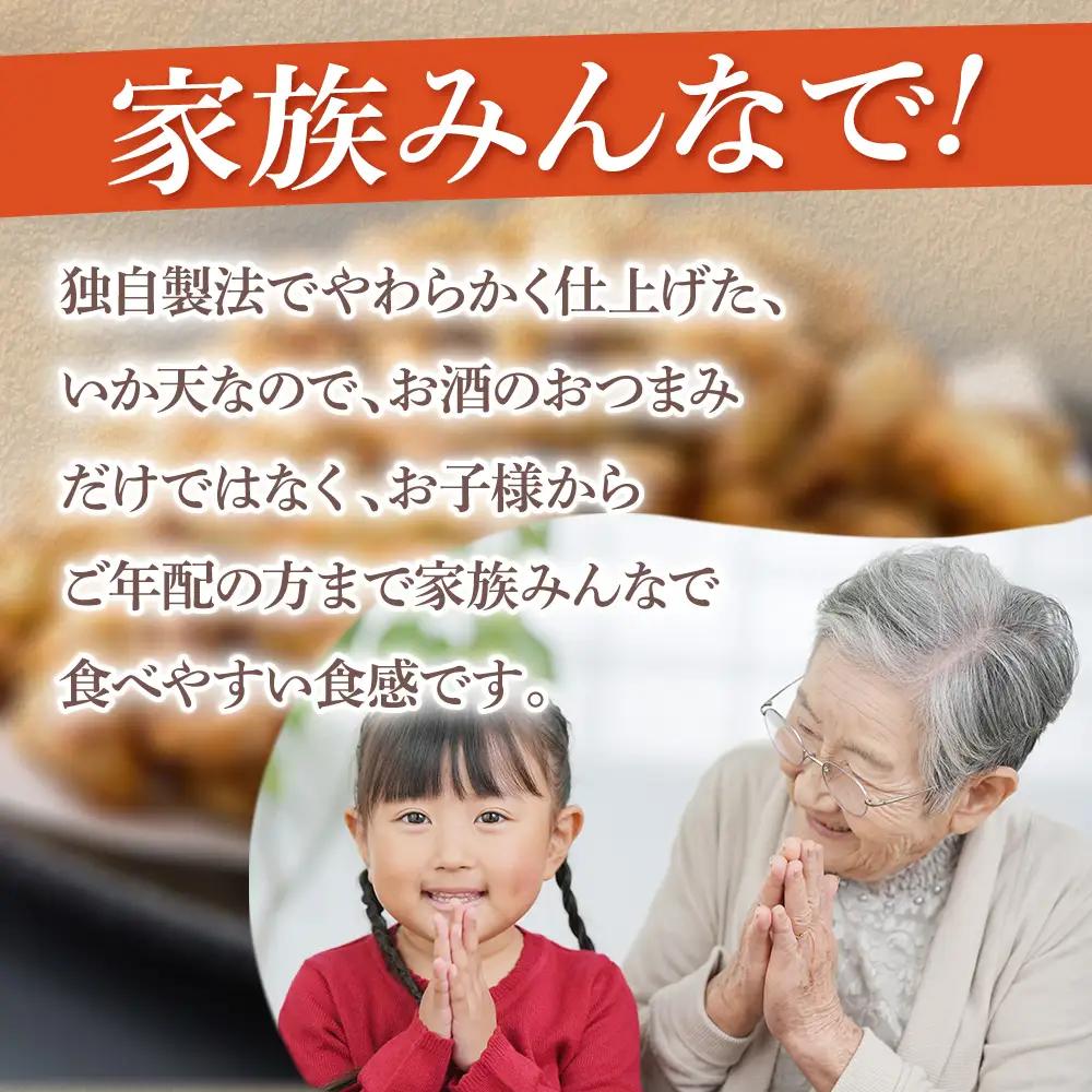 やわらか　おつまみいか天 1kg | やわらか おつまみ いか天 ソフトタイプ おやつ すり身 晩酌 自然解凍 貴千 いわき市 ふるさと納税 | AB012