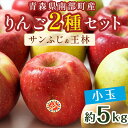 【ふるさと納税】 秀 （小玉） 青森産 完熟 りんご 約5kg サンふじ 王林 2種セット 【誠果園】 青森りんご リンゴ 林檎 アップル あおもり 青森 青森県 南部町 三戸 南部 澁川賞受賞 果物 くだもの フルーツ F21U-224