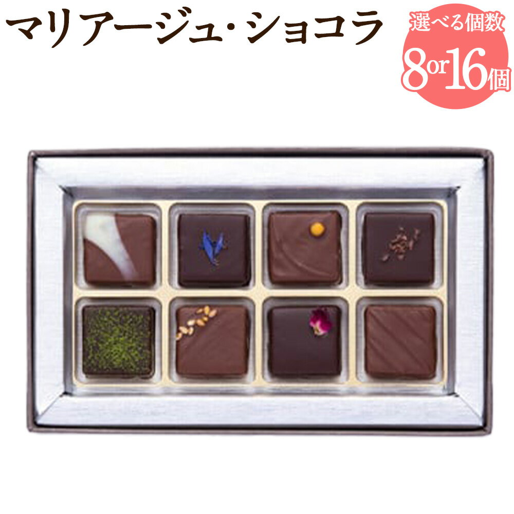 【ふるさと納税】【サロン・ドゥ・ショコラパリ C.C.C.金賞】プレスキル ショコラトリー 『マリアージュ・ショコラ』 選べる内容量 ( 計8個 約56g / 計18個 約126g ) | お取り寄せ スイーツ デザート おしゃれ 上品 人気 有名店 人気店 お土産 東京 武蔵野市 送料無料