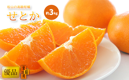 【せとか】 家庭用(優品) 約3kg みかん せとか【KK0121】