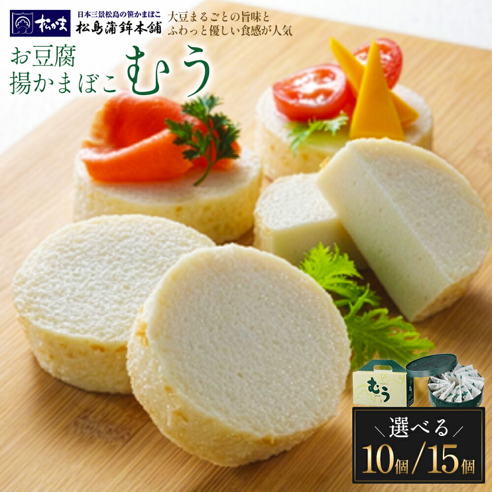 【ふるさと納税】【内容量が選べる！】お豆腐揚かまぼこむう　10・15個入り　【04209-0328_0329】 松かま 宮城 かまぼこ