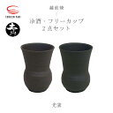 【ふるさと納税】【越前焼】土ごころ 冷酒・フリーカップ 2点セット 光窯【ビール 酒 コップ カップ マグカップ 食器 ギフト うつわ 電子レンジ 食洗機 工芸品 現代の名工 陶器】