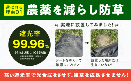 防草アグリシート（BB1515・耐久目安5年・幅0.5m×長さ50m） 広川町 / 日本ワイドクロス株式会社[AFCA005]