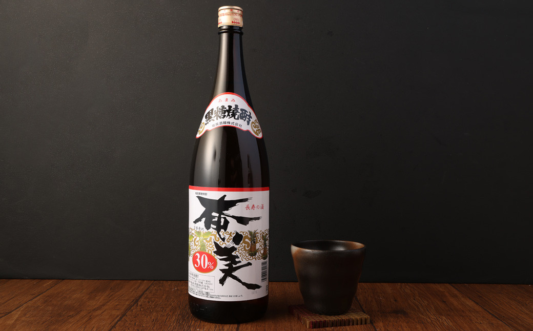 奄美酒類 本格 黒糖焼酎 【奄美30度】 一升瓶 1.8L 鹿児島 徳之島 焼酎 お酒