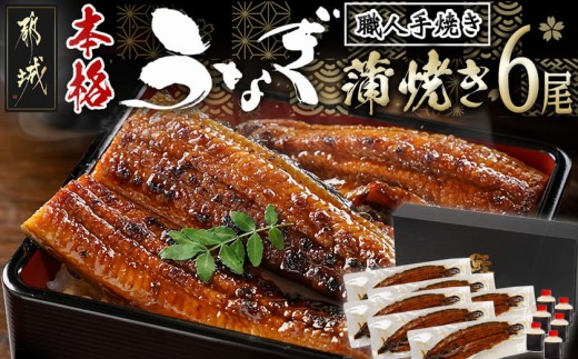 
                  職人手焼きの本格うなぎ蒲焼き6尾_38-33-003-6_(都城市) 鰻蒲焼 6尾 (総重量900g以上) タレ付き (30ml×6個) 国産うなぎの蒲焼き 特製たれ付き 冷凍 ウナギ かば焼き うなぎ
                