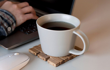 【スピード発送】マットマグカップ ペアセット マットネイビー/マットグレー【コップ 食器 食洗器 食洗機 電子レンジ ギフト 贈り物】