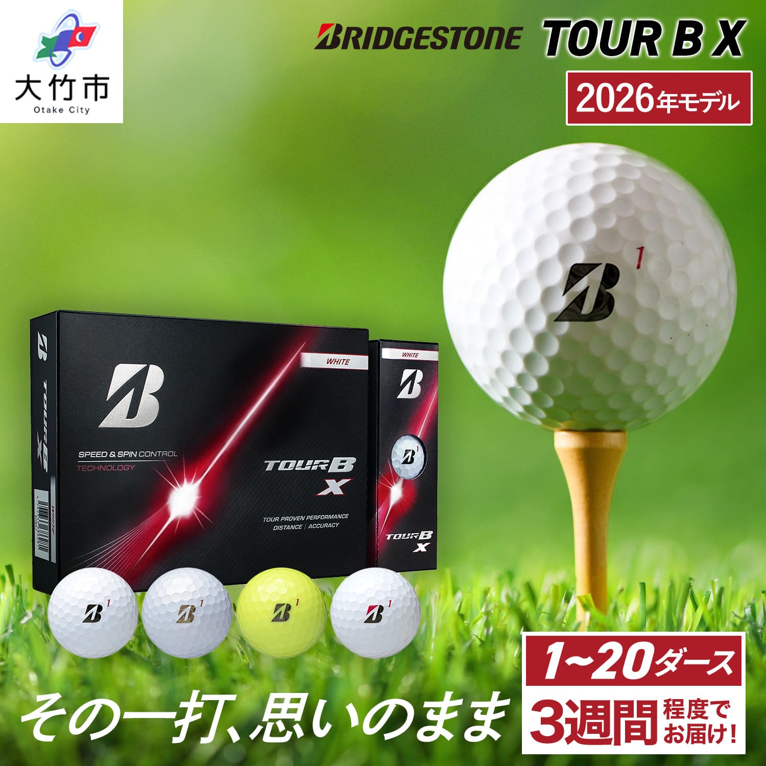 【ふるさと納税】2026年／2024年モデル TOUR B X 1ダースから20ダース ブリヂストン ゴルフボール｜12個入り 24個入り 36個入り 48個入り 60個入り 120個入り 240個入り BRIDGESTONE ブリジストン ツアーB スピン系 ディープ感 [1839-1852][2043-2056][2298-2331]