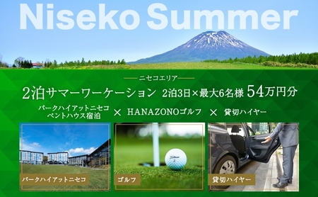 宿泊券 パークハイアットニセコ ペントハウス ゴルフ 宿泊券【2泊3日 最大6名】