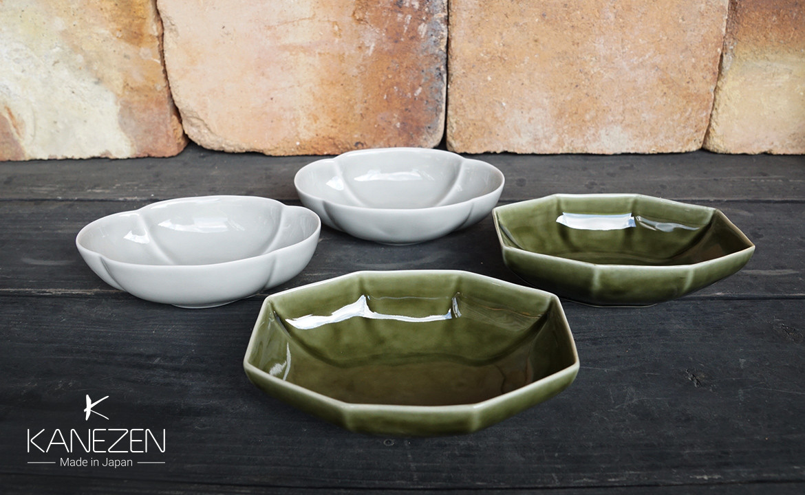 
            金善製陶所 小鉢 2種 4点セット 有田焼 皿 計4枚 取り皿 食器 器 30000円 3万円 A30-673
          