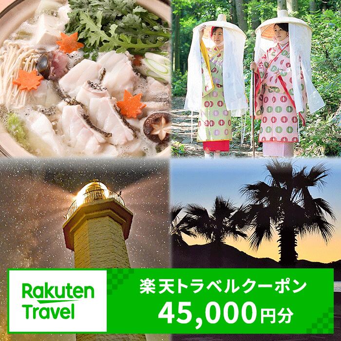 【ふるさと納税】和歌山県日高町の対象施設で使える45,000円分の 楽天トラベル クーポン《寄付翌日を目途に付与いたします》