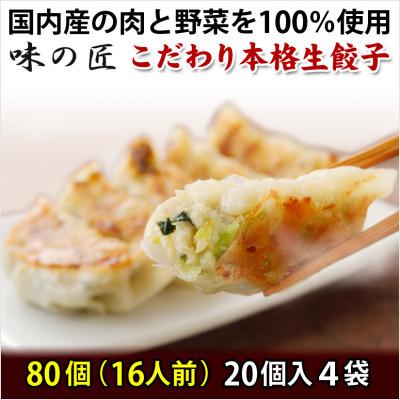ふるさと納税 塩竈市 こだわり本格生餃子80個(16人前)　