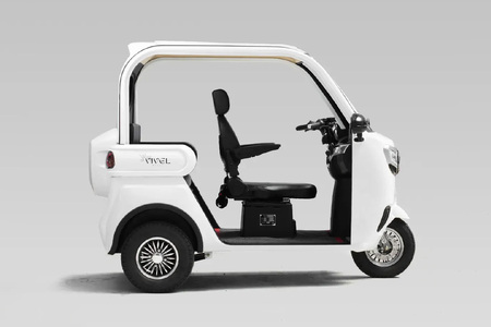 電動トゥクトゥク《VIVEL》Li SMOOTH 1500 3人乗り ディープレッド 航続120km 電動三輪バイク [0987]