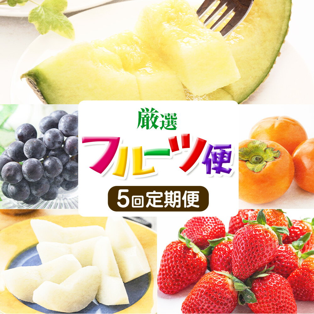 【ふるさと納税】【定期便計5回】厳選フルーツ便(メロン・ぶどう・梨・太秋柿・いちご) 【メロンドーム】 菊池市産 熊本県産 九州産 果物 肥後グリーンメロン アールスメロン ぶどう 梨 柿 いちご(ゆりかーご) フルーツ 旬 送料無料 《お申込み月の翌月から出荷開始》