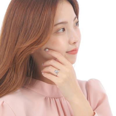 ふるさと納税 志摩市 老舗の真珠専門店・高品質 アコヤ真珠 フリーサイズ リング 6.5〜7.0ミリ ブルー系 |  | 02