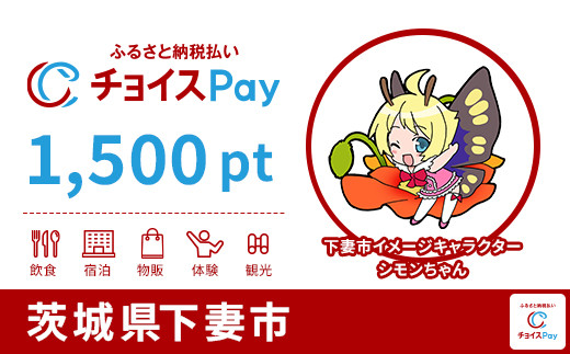 
            下妻市チョイスPay 1,500pt【会員限定のお礼の品】
          