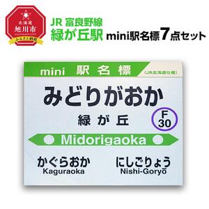 鉄道【緑が丘駅】ミニ駅名標７点セット_02083