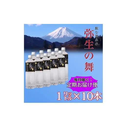 【12ヶ月定期便】奇跡の飲む温泉水「真木温泉 弥生の舞」　飲泉力1000ml 10本入り