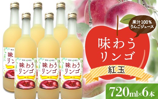 
                  味わうりんご 紅玉 ６本セット 【荒谷商店】 リンゴジュース ジュース 100% 青森りんご リンゴ 林檎 果物 くだもの 青森県 南部町 F21U-676
                