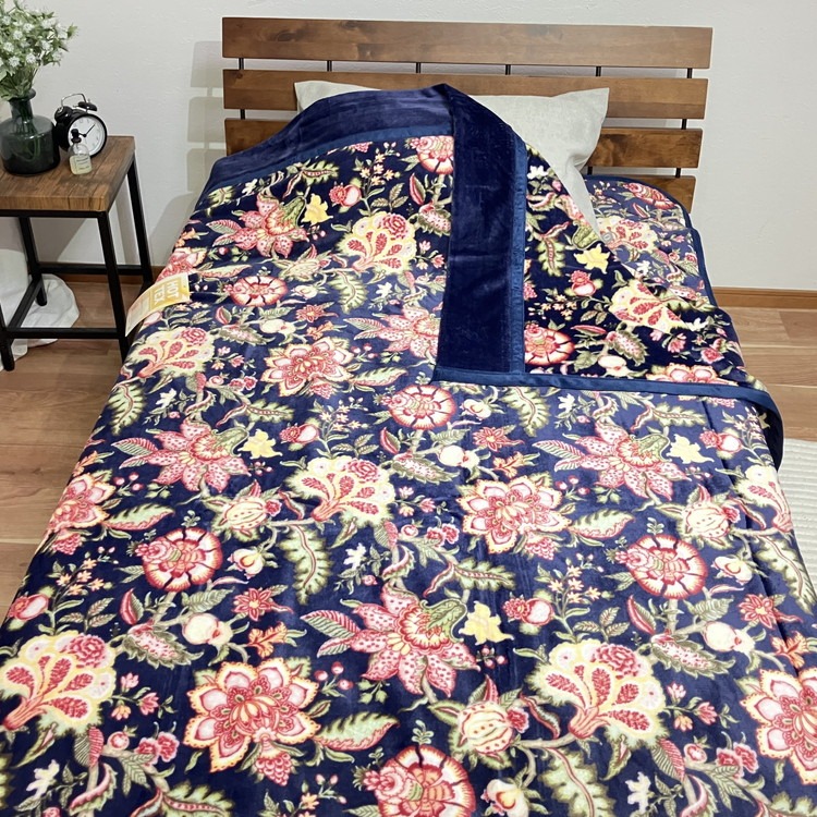 吸湿発熱ホットテックス® あったか毛布 1枚 【ダブル】 A-34945W NB ｜ 布団 日本 泉大津 防寒 保温 快眠 快適 熟睡 寝具 洗える