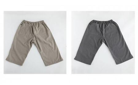 角野晒染　和晒ガーゼステテコ　無地 ベージュ Lサイズ