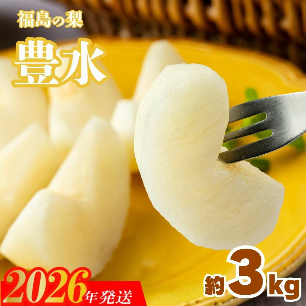 【ふるさと納税】No.1716梨　なし　豊水　約3kg　【2026年発送】