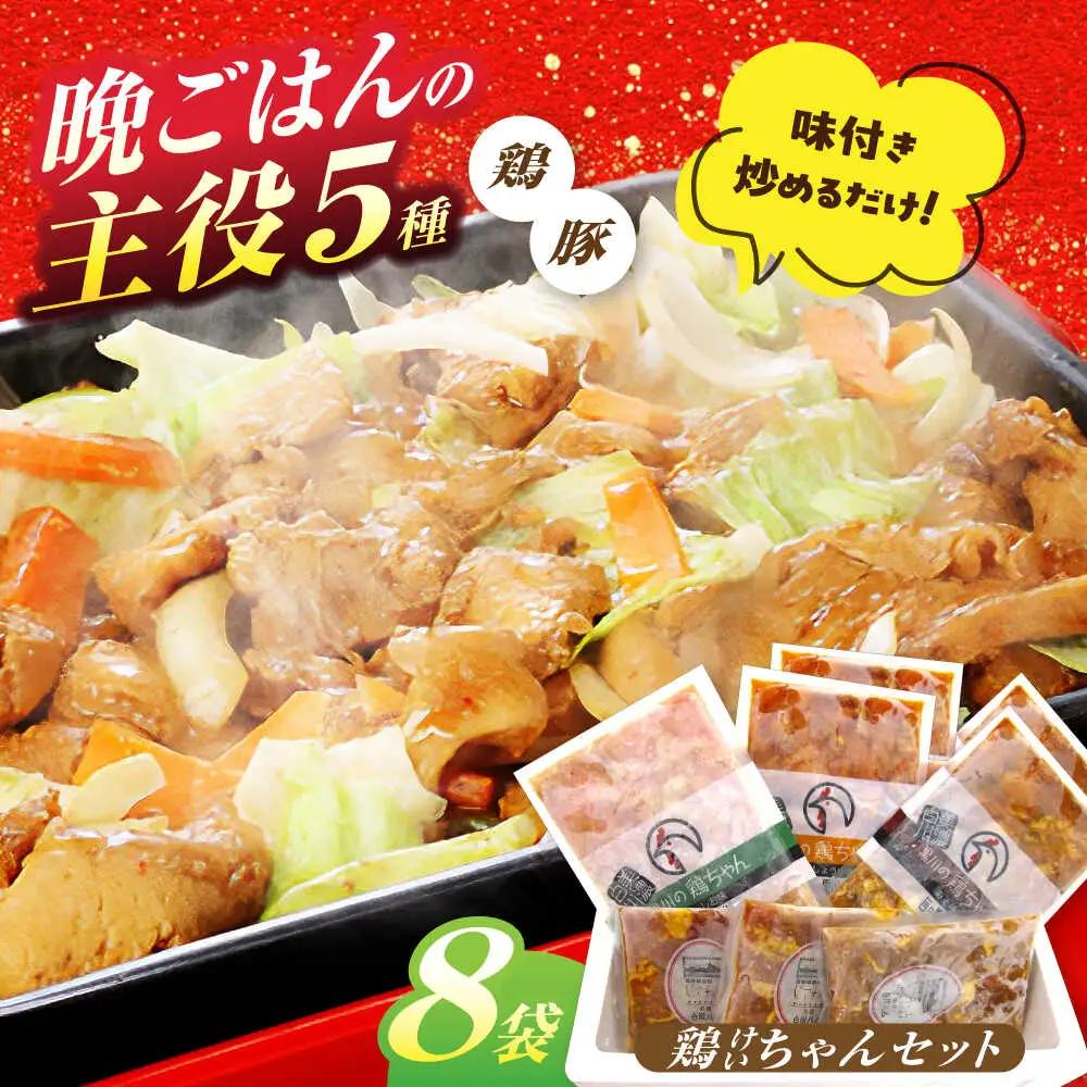 鶏ちゃん セット 計8袋 / 白川町農業開発[AWAH001]鶏ちゃん