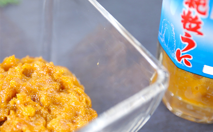 奥尻 粒うに 瓶詰め 2本入り(60g×2) ミョウバン不使用 冷凍 | 無添加 低塩 キタムラサキウニ うに 一夜漬け 粒ウニ 雲丹 ウニ 瓶うに 瓶詰 ご飯のお供 おつまみ 珍味 | 奥尻島 産直 産地直送 お取り寄せ グルメ | 北海道 奥尻町 送料無料
