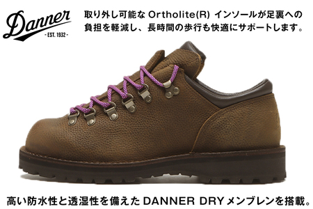 DANNER 紳士靴 マウントリッヂ ロー BROWN ブラウン【24.5cm】 [STUMPTOWN渋谷店 石川県 志賀町 sk17jkf70291-1]