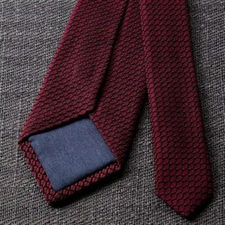 【手織りネクタイ】ワイン ガルザタイ kuskafabric 丹後の絹織物【高島屋選定品】_装飾品・工芸品 ネクタイ・ベルト 服飾小物 _【1615368】