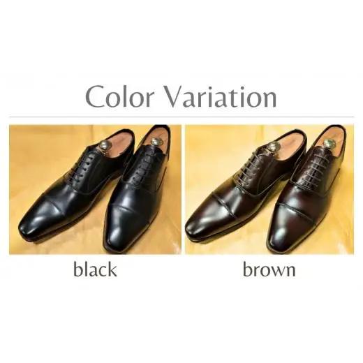 【LV431 ブラウン】25.5cm トレンドを意識したビジネスシューズ ストレートチップ
