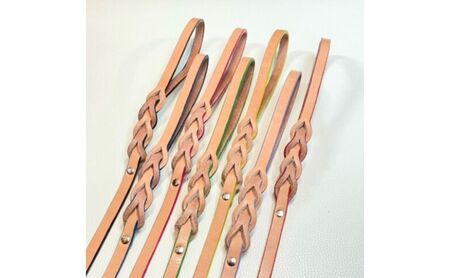 高級極厚ベンズの本革リード（超小型～中型犬まで使えます） ペット用品 ペットグッズ 犬用品 お散歩グッズ お散歩用品 ハンドメイド 牛革製 高級牛革ベンズ  ブルー
