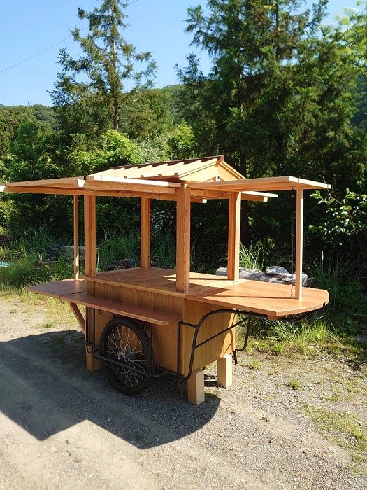 
            木製リヤカー／地域活性化協議会　きのわ木工堂　神代杉　杉　ふるさと納税　三重県　大紀町
          