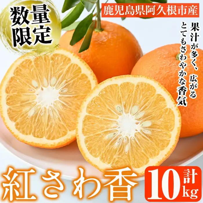 ＜先行予約受付中！2027年1月上旬以降順次発送予定＞数量限定！紅さわ香(10kg) 国産 鹿児島県 阿久根市 果実 果物 フルーツ 柑橘 紅甘夏 みかん ミカン 期間限定 数量限定【桐野柑橘株式会社】akn070-03