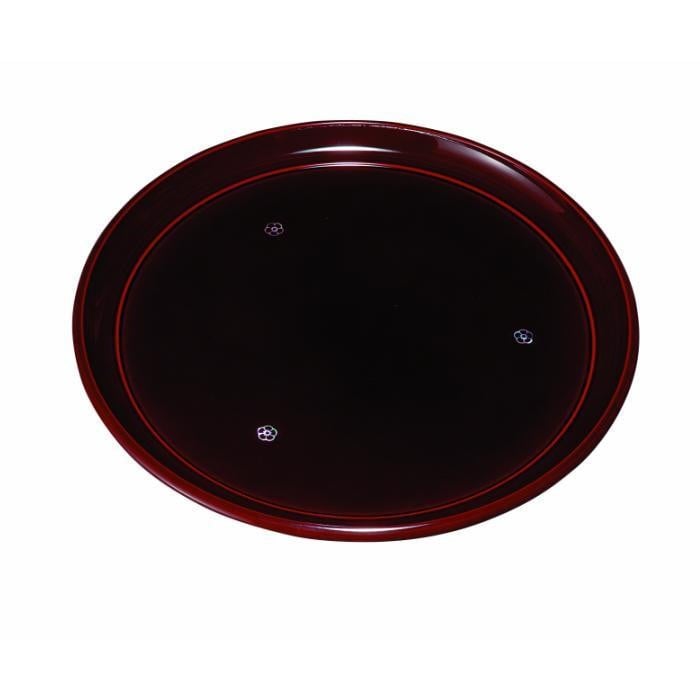 
            丸盆 27cm 総溜 明月 ［YG462］
          