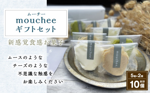 
114-555 mouchee ( ムーチー ) ギフト セット 計10個 餅 スイーツ デザート お菓子 詰合せ ちとせや緑茶 大分県 豊後大野市
