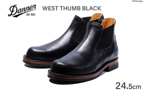 DANNER 紳士靴 ウェストサム ブラック【24.5cm】[STUMPTOWN渋谷店 石川県 志賀町 CG4019-1] 靴 シューズ 革靴 男性用 メンズ用 レザーシューズ 黒