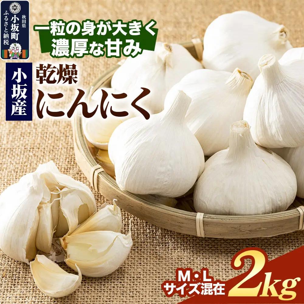 小坂産 乾燥にんにく  2kg