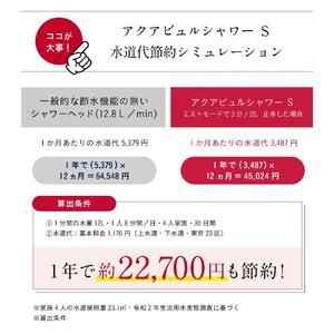 アクアビュル　シャワーS　シルバー　AQUA BULLE（ファインバブルシャワーヘッド）