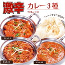 【ふるさと納税】カレー インドカレー インド料理 激辛カレー 3種 200g × 3食 プレーンナン 180g × 3枚 セット 料理 インド 電子レンジ 自宅 野菜 激辛 羊肉 羊 マトン レンズ豆 ヒヨコ豆 豆 ナン おかず おつまみ 簡単 冷凍 手作り チキン ギフト 美味しい おすすめ