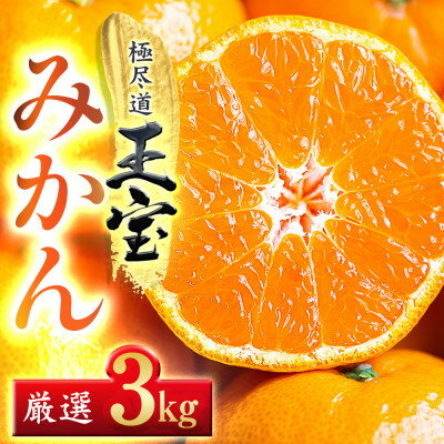 【ふるさと納税】【愛媛名産】玉宝みかん【雫・・小玉】 3kg【C64-29】【1510738】