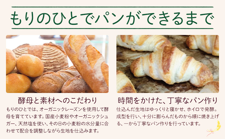 もりのひと 食事パン セット もりのひと《30日以内に出荷予定(土日祝除く)》 鳥取県 八頭町 パン 食パン カンパーニュ 全粒粉 送料無料