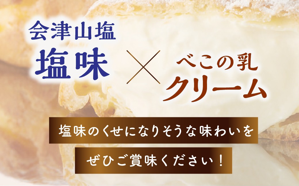 会津山塩シュークリーム10個入り