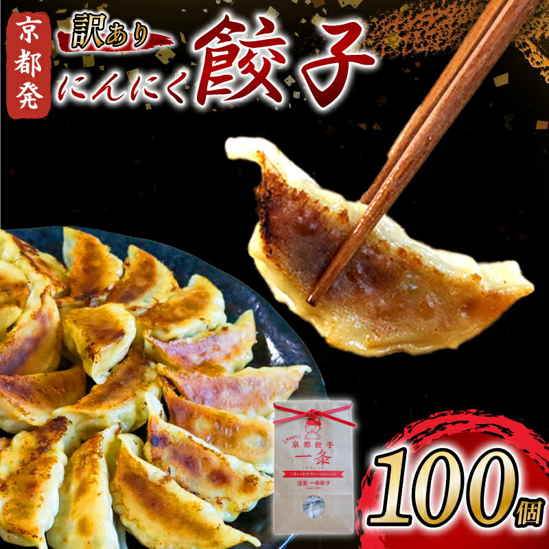 【ふるさと納税】 にんにく 餃子 100個 訳あり 冷凍 ぎょうざ ギョウザ ギョーザ 豚肉 便利 簡単調理 惣菜 絶品 おかず お子様 家族 豚肉餃子 こだわり餃子 餃子 人気餃子 簡易包装餃子 訳あり餃子 訳アリ 冷凍餃子 冷凍生餃子 にんにく ニンニク 京都 井手町 京都餃子一条
